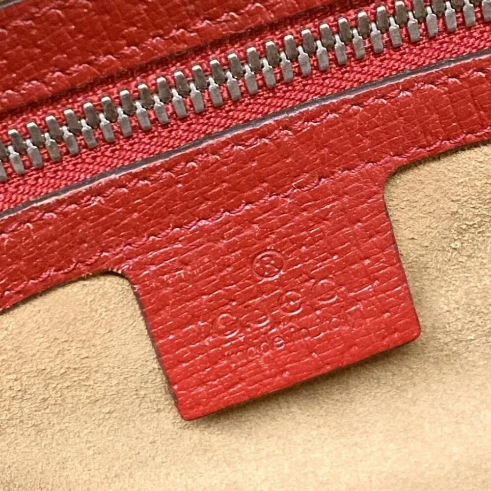 GUCCI GG Supreme Tian Small Backpack Beige Red Multi PVC Leather - 833-071825 - Picture 14 of 14